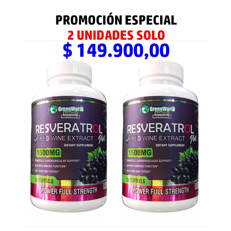 Resveratrol Power 100% ORIGINAL - PROMOCIÓN 2 UNIDADES